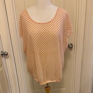 Polka Dot Women's Top - Peach